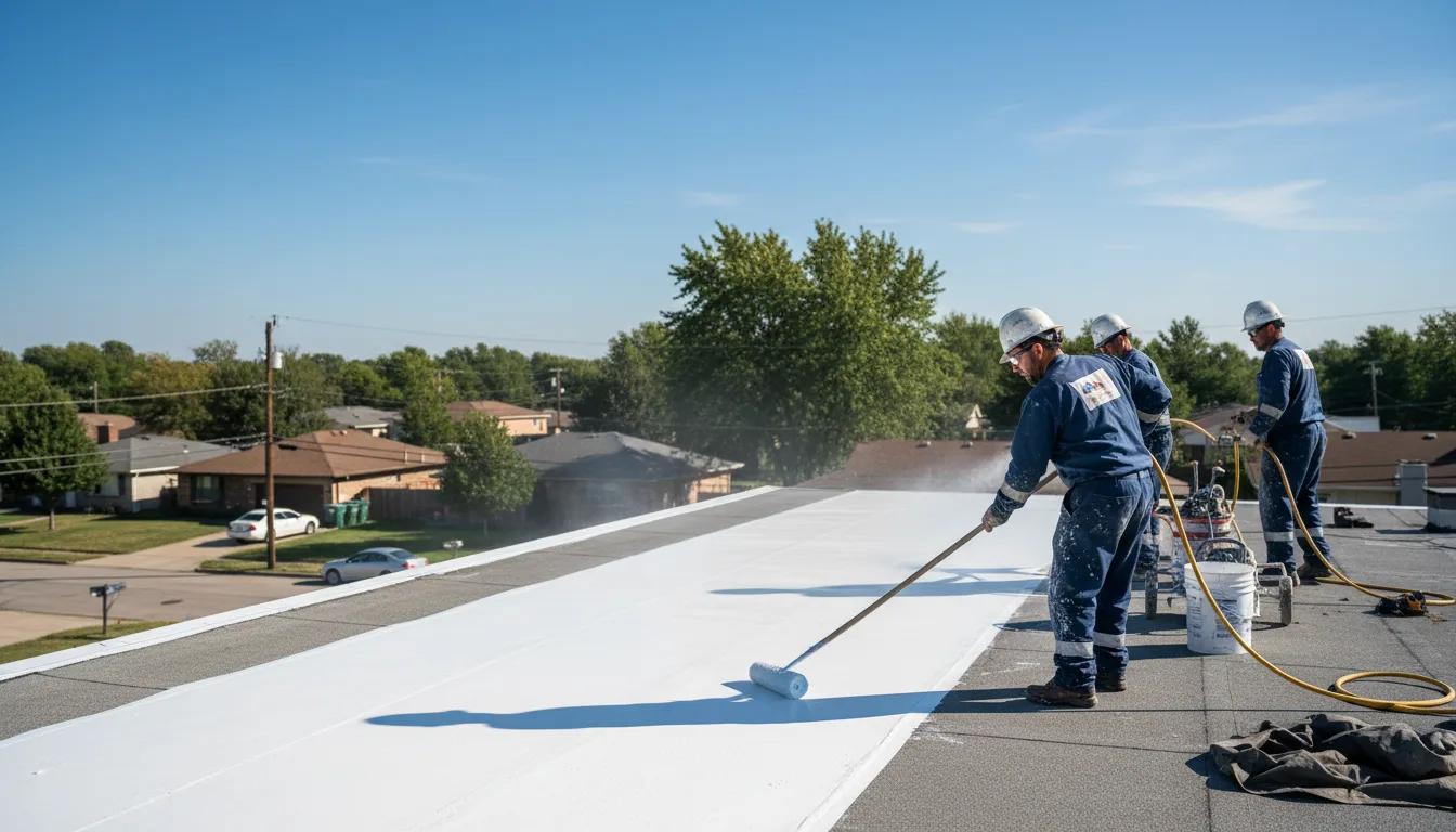 Commercial roof coating in Porter, TX near me